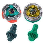 Beyblade X Sneak Attack Battle Set with Beystadium, 2 Tops, 2 Launchers, Yellow and Green, Ages 8 and up