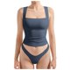 thumbnail image 1 of Camiseta sin mangas sexy con cuello cuadrado y espalda descubierta, tirantes ajustables, ropa de club, para mujer - XS-XL, 1 of 6