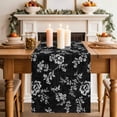 thumbnail image 2 of Vintage Rustic Floral Table Runner 120 Inches Long,Dining Table Runners Dresser Scarves,Spring Floral Botanical Black Kitchen Coffee Tablerunner for Tabletop Party Birthday Holiday Wedding 13"x120", 2 of 8
