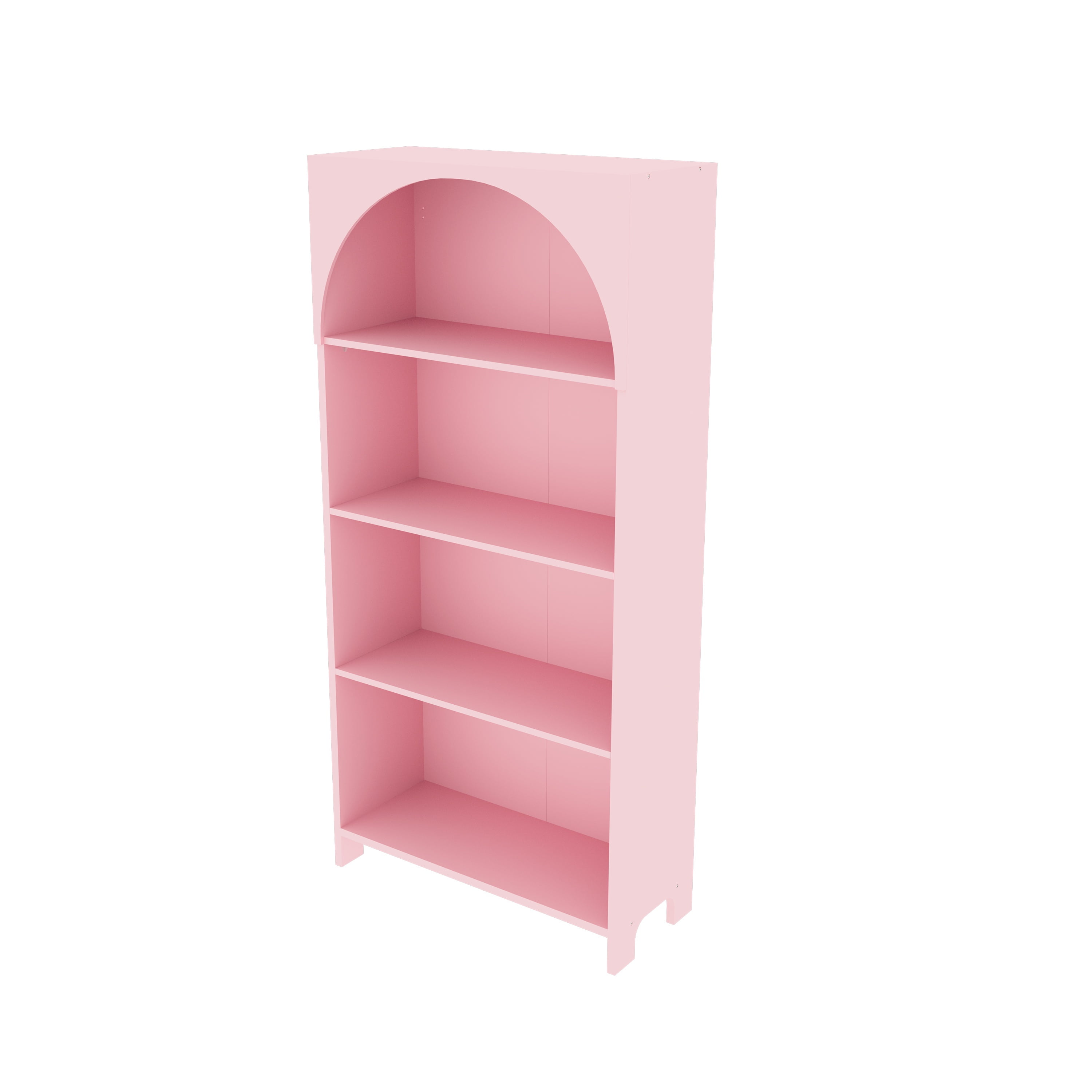 House of Happy Arched Bookshelf, Pink