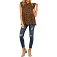 thumbnail image 5 of Women Ruffled Sleeve Button Closure Polka Dots Printed Pleated Shirt,2XL, 5 of 7