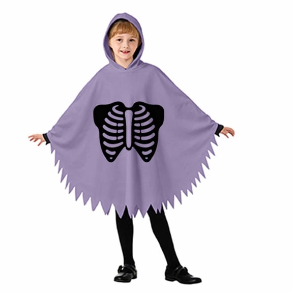 jiaxiM Halloween Cape, Poncho Cloak, Halloween Poncho, Printed Outerwear, Lightweight Loose Fit Cape, All‑Season Holiday Wear, Fashion Outer Cloak