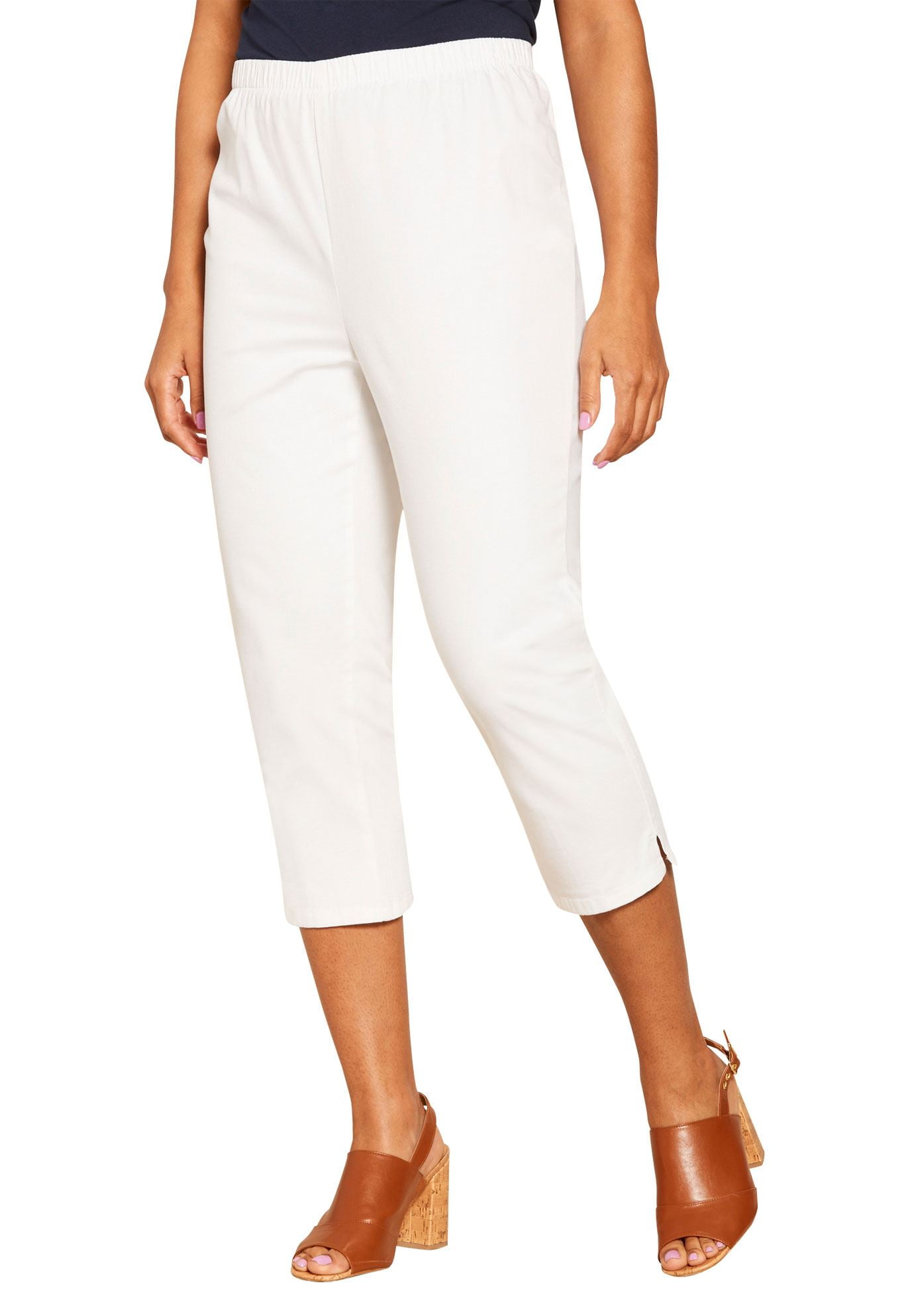 walmart plus size jean capris