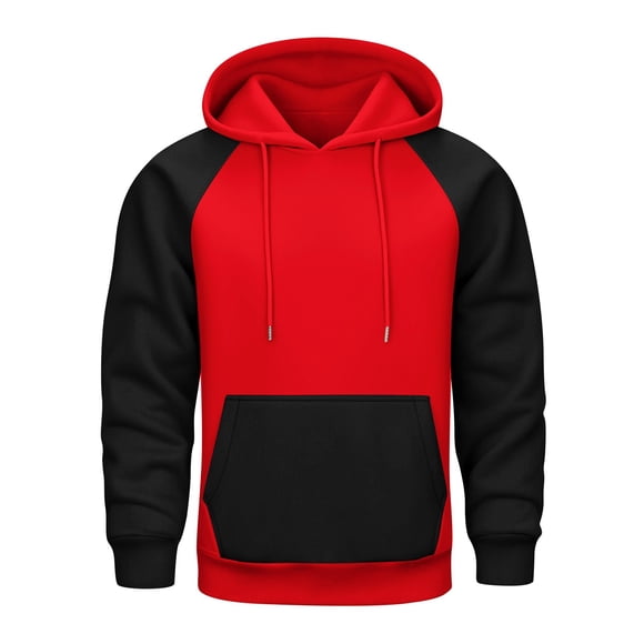 LUOGENLI Men Hoodies Graphic Mexico Color Hoodie Pullover Sweatshirt for Fall and Winter Casual Sportswear Stylish and Comfortable Design Mens Hoodies Small Red Size S