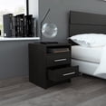 thumbnail image 2 of Light and Dark Oak Two Drawer Nightstand, 2 of 6