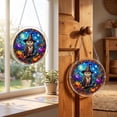thumbnail image 6 of Halloween Sun Catcher for Window Hanging, 8 Styles Stained Glass Acrylic Puzzle Suncatcher for Windows Wall Car, Spooky House Warming Gift for Family Friends by MPOISVA, 6 of 7