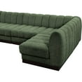 thumbnail image 6 of Meridian Furniture Quinn 7-Piece L-Shaped Fabric Modular Sectional in Green, 6 of 15