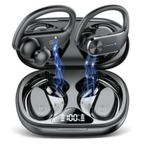 Wireless Earbuds -  68Hrs Bluetooth 5.3 Headphone Sport, 2025 Bluetooth Earbuds Stereo Deep Bass Over Ear Bud with Earhooks, ENC Noise Cancelling Mic, IP8 Waterproof Earphone