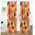 thumbnail image 2 of Coolnut Halloween Holiday Background Thermal Insulated Blackout Grommet Printed Window Curtain, 84"x55" 100% Polyester for Living Room Home Decoration, 2 Panels, Stitching styles, 2 of 6