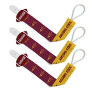 BabyFanatic Officially Licensed Unisex Baby Pacifier Clip 3-Pack NCAA Arizona State Sun Devils