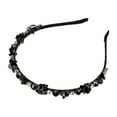 thumbnail image 7 of Unique Bargains 1Pc Bling Rhinestone Headband Unspecified Shapes Black Rhinestone Headband for Women 4.92"x0.59", 7 of 7