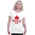 thumbnail image 3 of Canada Pride Distressed Maple Leaf Womens Slim Fit Graphic Tee Brisco Brands L, 3 of 5