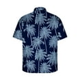 thumbnail image 4 of HAPIMO Loose Hawaiian Beach Shirts for Men Clearance Fashion Tees Floral Graphic Teens Tops Short Sleeve Turndown Collar Button Activewear Casual Relaxed Summer Light Blue XXL, 4 of 5
