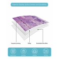 thumbnail image 5 of Purple Botanical Queen Size Down Alternative Comforter,Lightweight Comforter Quilt Bedding Set with Pillow Shams Watercolor Spring Floral Oil Painting Elegant Bed Comforter Duvet Insert 90"x96", 5 of 7