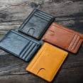thumbnail image 7 of ROVTIULI Slim Minimalist Front Pocket RFID Blocking Leather Wallets for Men and Women - Black, 7 of 7
