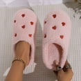 thumbnail image 6 of YAYUBA Slippers for Women Cozy Slippers With Fashion Print For Indoor Home Wear Winter Warm Shoes Soft Comfortable Valentines Day Gifts for Her, 6 of 8