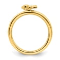 thumbnail image 2 of Diamond Sterling Silver Gold-Plated Butterfly Ring, 2 of 7