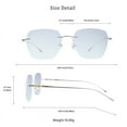 thumbnail image 5 of LifeArt Pure Titanium Frame Glasses/Blue Light Blocking Reading Glasses, Reduce Eyestrain, Stylish for Men and Women(Silver,+1.50 Magnification), 5 of 5