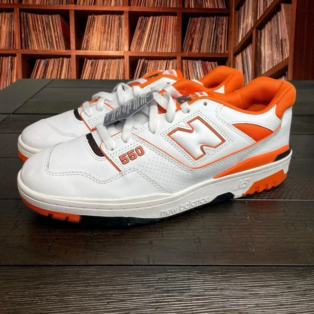 New Balance ALD 550 Syracuse Orange White BB550HG1 Men's Size 9.5 US Sneakers