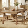 thumbnail image 3 of Finmind 70.9-Inch Farmhouse Dining Table for 4-6, Large Rectangle Kitchen Table with Reinforced Legs for Kitchen & Dining & Living Room, Natural, 3 of 7