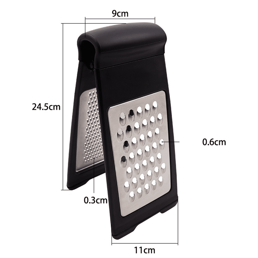 Farberware Professional 4-Sided Slim Stainless Steel Heavy Duty Kitchen Box  Grater with Detachable Clear Storage Container, Perfect for Parmesan