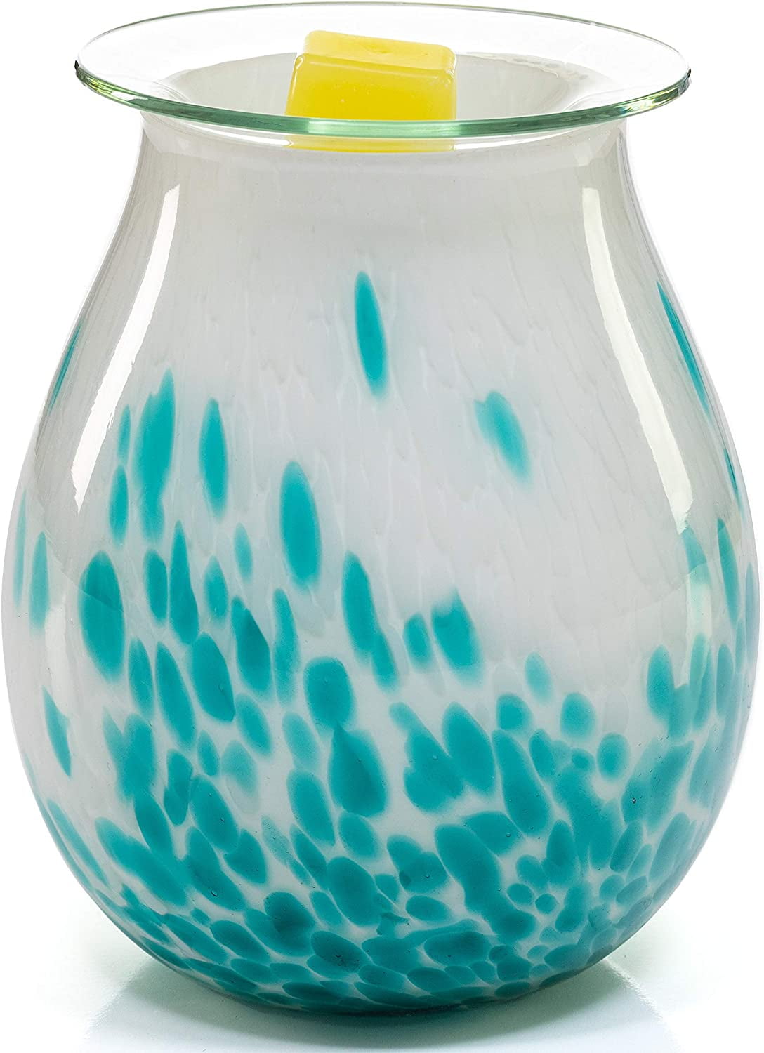 Dawhud Direct | Vp Home Radiant Art Glass Fragrance Warmer Lavish Turquoise