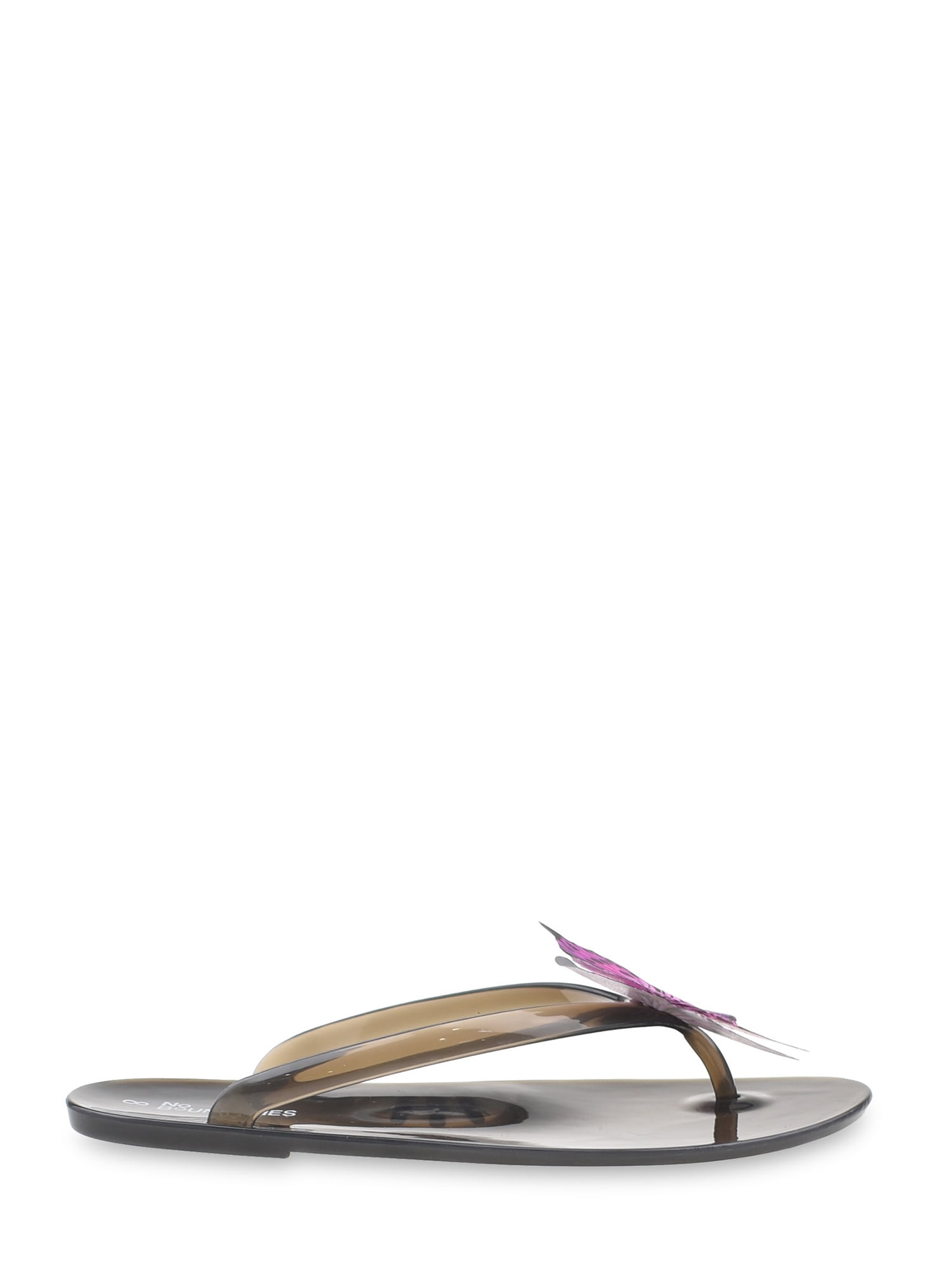 No Boundaries Butterly Applique Jelly Sandal