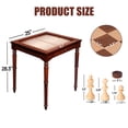 thumbnail image 2 of GSE Games & Sports Expert Deluxe Wood 3-in-1 Chess Checkers Backgammon and Coffee Table for Family Board Games (Cherry), 2 of 7