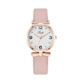 thumbnail image 2 of Resicozy Women's Leather Strap Watches Round Dial Classic Business Casual Ladies Wrist Watch Pink, 2 of 3