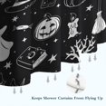 thumbnail image 6 of Vintage Halloween Elements Pattern Shower Curtain 84"x72" ,Bathroom Decorative Shower Curtains Set with 12 Hooks,Modern Waterproof Washable Shower Curtain, 6 of 6