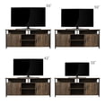 thumbnail image 2 of SUGIFT TV Stand ,Modern Wood Universal Media Console with Metal Legs, Home Living Room Furniture Entertainment Center, 2 of 10