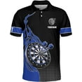 thumbnail image 4 of Personalized Dart Shirts Men Women 3D Polo Custom Name Team Jersey Funny Dartboard Shirt S-5XL Gifts (Teal, 3XL), 4 of 8