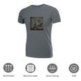 thumbnail image 3 of Coolnut Men's T Shirt Odor Protection Short, Vintage Eiffel Tower Mens Short Sleeve Tees, Grey Crew-Neck Casual Tee Shirts, L, 3 of 6