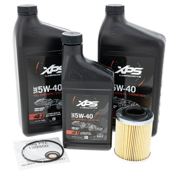 Can-Am Nuevo kit de cambio de aceite de mezcla sintética OEM 5W40 500 CC 9779488
