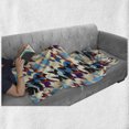 thumbnail image 5 of Art Soft Flannel Fleece Blanket, Abstract Awakening Modernized Classic Houndstooth in Colorful Design Art Illustration, Cozy Plush for Indoor and Outdoor Use, 50" x 70", Multicolor, by Ambesonne, 5 of 5