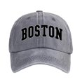 thumbnail image 2 of Fashion Boston Baseball Cap Women Baseball Cap Adjustable Casual Dad Hat for Women Men Adjustable Metal Buckle, 2 of 5