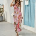 thumbnail image 6 of Floral Colorful Flower Sleeveless Dress Female Clothing Dress Women Summer 2025 Dress, 6 of 7
