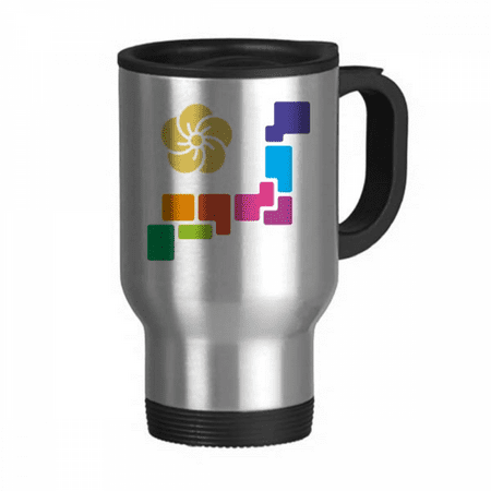 

Japan National Games Tokyo Travel Mug Flip Lid Stainless Steel Cup Car Tumbler Thermos