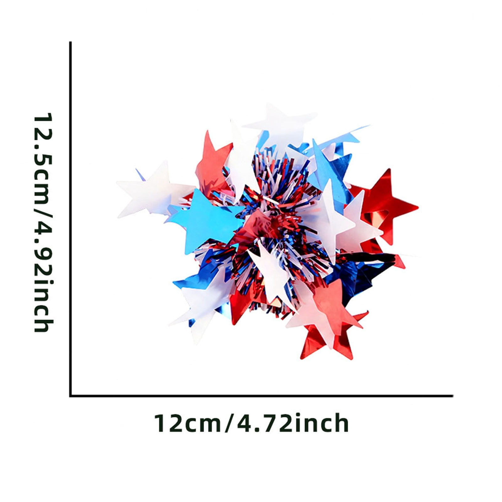 July 4th Patriotic Hair Barrettes for Girls, Red White Blue Secure Hold Hair Clips. Universal Styling Accessory for All Hair Types.