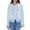 Sky Blue, variant on Shadoumai Womens Long Sleeve Open Front Cropped Fringe Trim Jacket Work Office Casual Blazer Fashion Fuzzy Coat Jacket