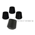 thumbnail image 1 of 8 Pieces Table Chair Rubber Leg Tips Caps,1 Inch,Black, 1 of 4