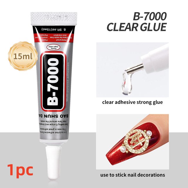 15 g/caja 5 en 1 pegamento de diamantes de imitación Gel transparente Color Nail Art Gel adhesivo para decoraciones de joyería de diamantes de imitación pegamento para uñas herramientas de bricolaje