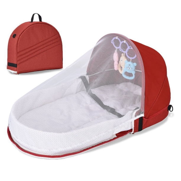 Cama de bebé para recién nacidos, nido de dormir, camas de viaje, plegable, mosquitera, Moisés, cesta de dormir infantil para 0-24 meses Fivean unisex
