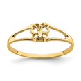 thumbnail image 1 of 14K Yellow Gold Mini Butterfly Ring, 1 of 1