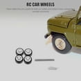 thumbnail image 4 of Miangastore Rc Car Toy Tires Silver Metal 1 Set 4 Wheels 0.43X0.43X0.20In, 4 of 8