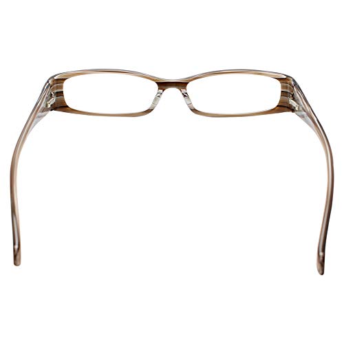 Calabria Viv 738 Designer Reading Glasses in Black-Brown ; +1.50