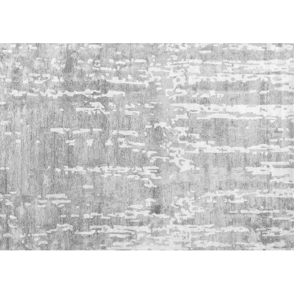 Ahgly Company Indoor Rectangle Abstract Gray Contemporary Area Rugs, 6' x 9'