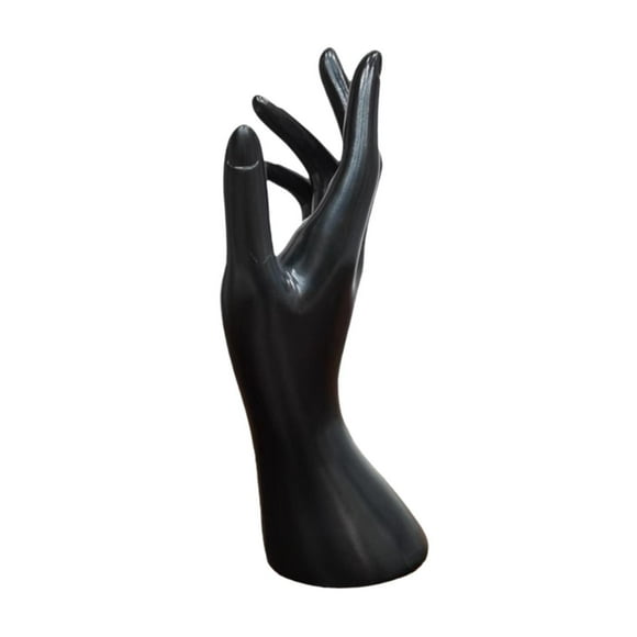 Maniquí femenino de mano, modelo de soporte para presentación de joyería, ligero, Organización del hogar, tiendas, vestidor, soporte para presentación Negro