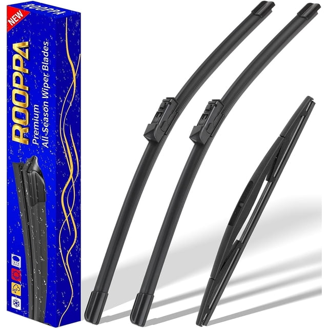 3 limpiaparabrisas de repuesto para Honda CRV CR-V 2017-2021, limpiaparabrisas de repuesto del equipo original - 26"/17"/12" (juego de 3) GANCHO U/J