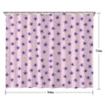 thumbnail image 5 of Strawberry and Leaf White Pattern Modern Waterproof Shower Curtain Set with 12 Hooks, Washable Decorative Bathroom Shower Curtain, 5 of 6